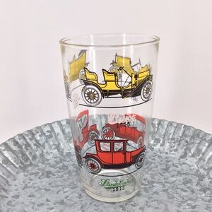 Vintage 1914 Stutz/1910 Hudson and Ford 1908/Chevrolet 1913 Drinking Glass